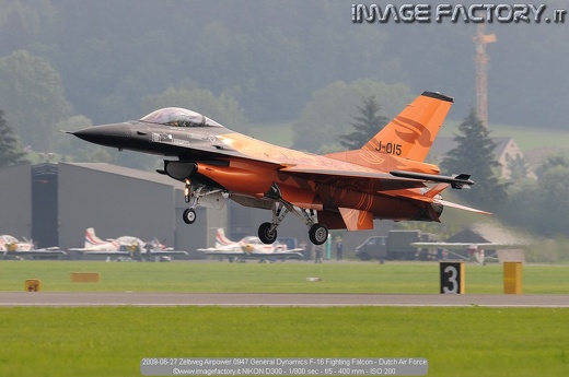 2009-06-27 Zeltweg Airpower 0947 General Dynamics F-16 Fighting Falcon - Dutch Air Force